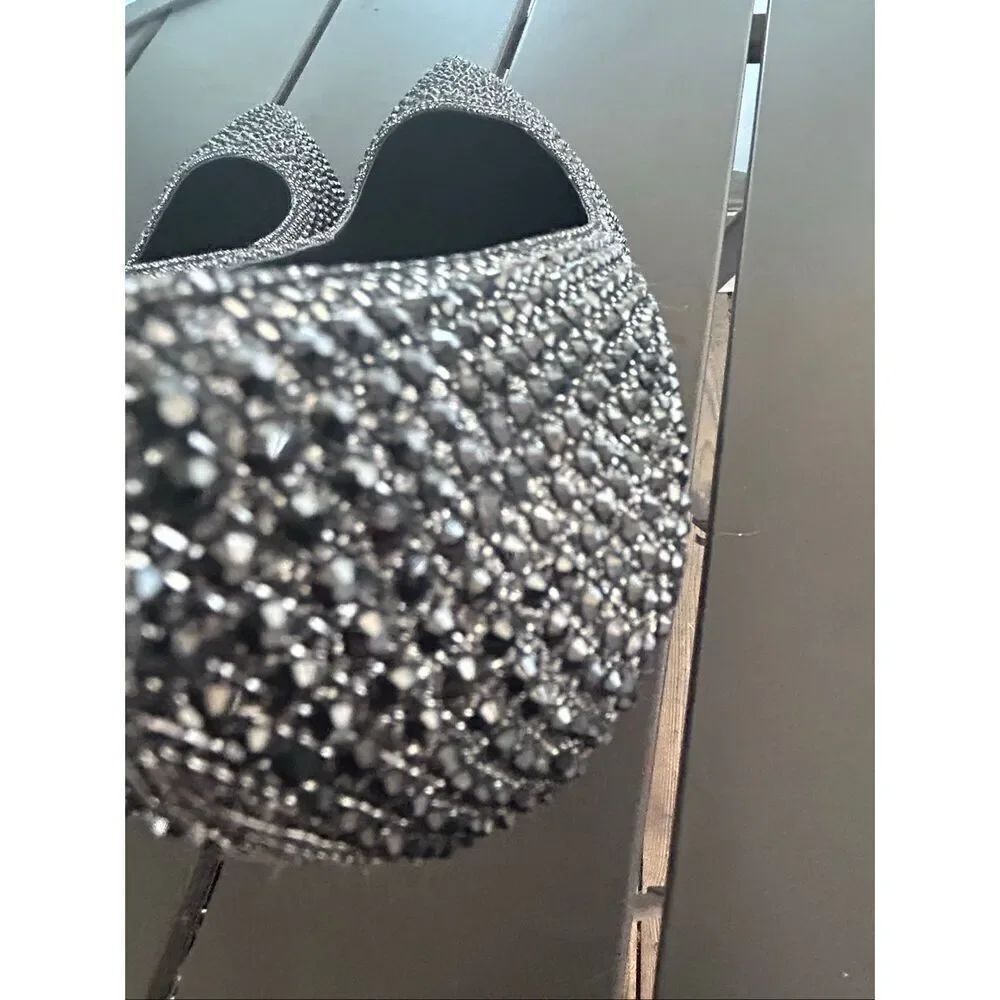 Michael Kors Black Rhinestone Pumps Size 8M - Picture 9 of 15